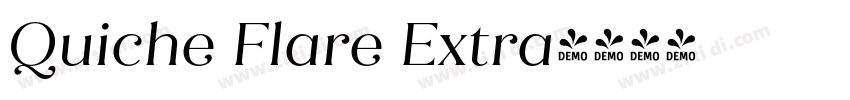 Quiche Flare Extra字体转换